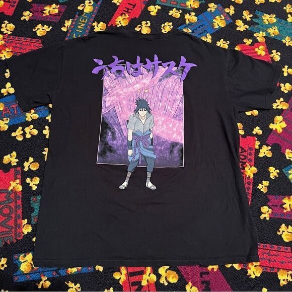 Naruto Uzumaki Sasuke Uchiha Shippuden Collection Graphic Tee Shirt / Size L - Picture 2 of 5